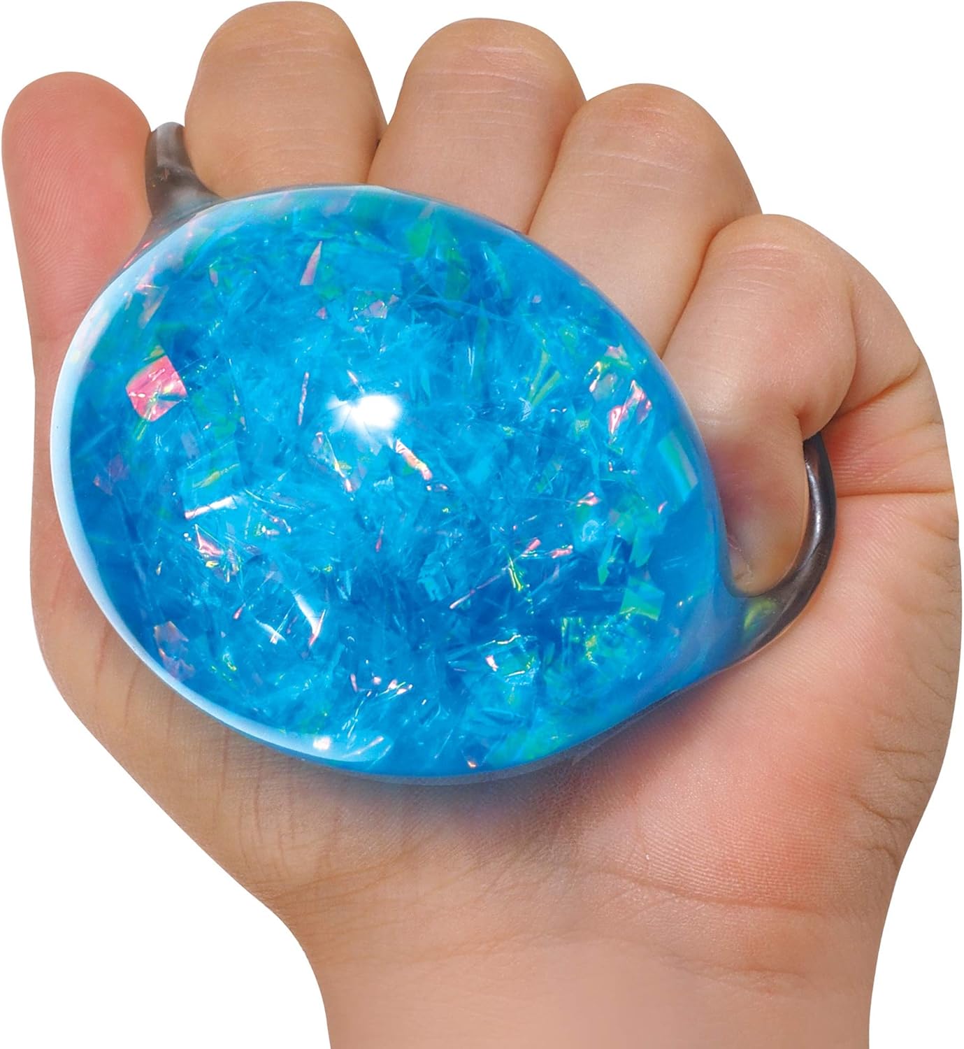 Schylling NeeDoh Crystal - Sensory Squeeze Toy - Shimmering Liquid Filling - 2.25″ Wide - Color May Vary (Pack of 1) - Image 4