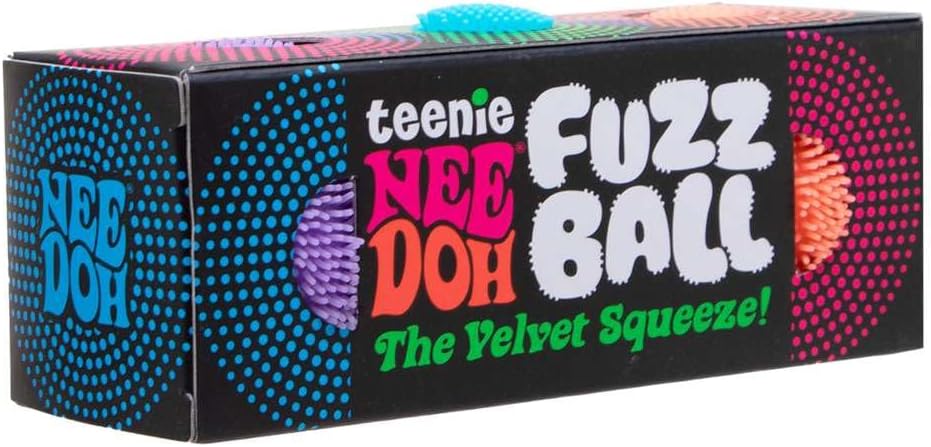 Schylling Teenie NeeDoh 3-Pack Mini Sensory Fuzz Balls with Velvet Texture and Soft Squish. Ages 3 and Up - Image 6